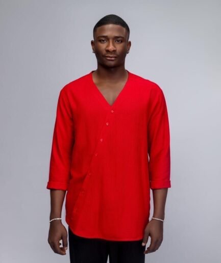 The Red Eclipse Linen Shirt